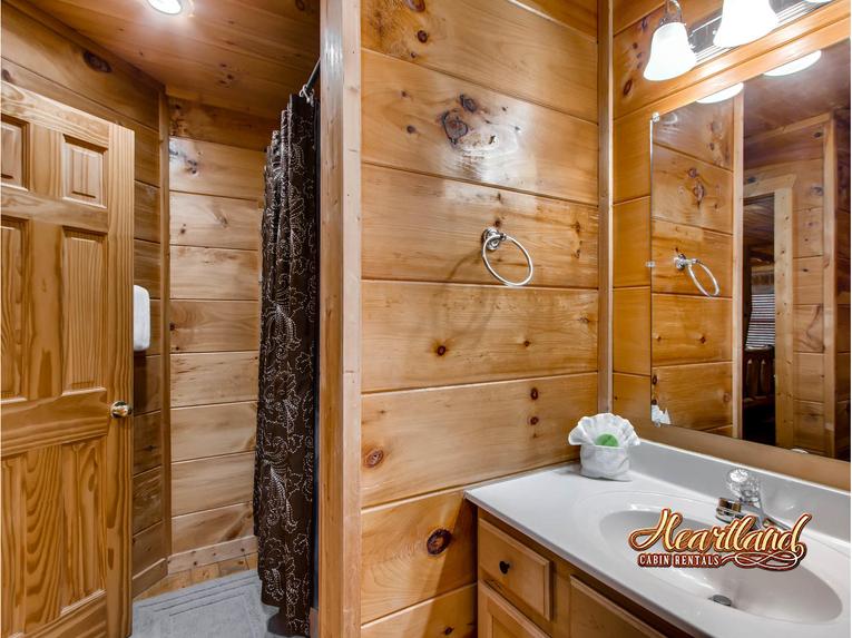 Full bathroom with walk in shower